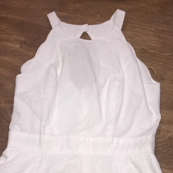 Lauren James size medium white seersucker dress - Picture 2 of 8